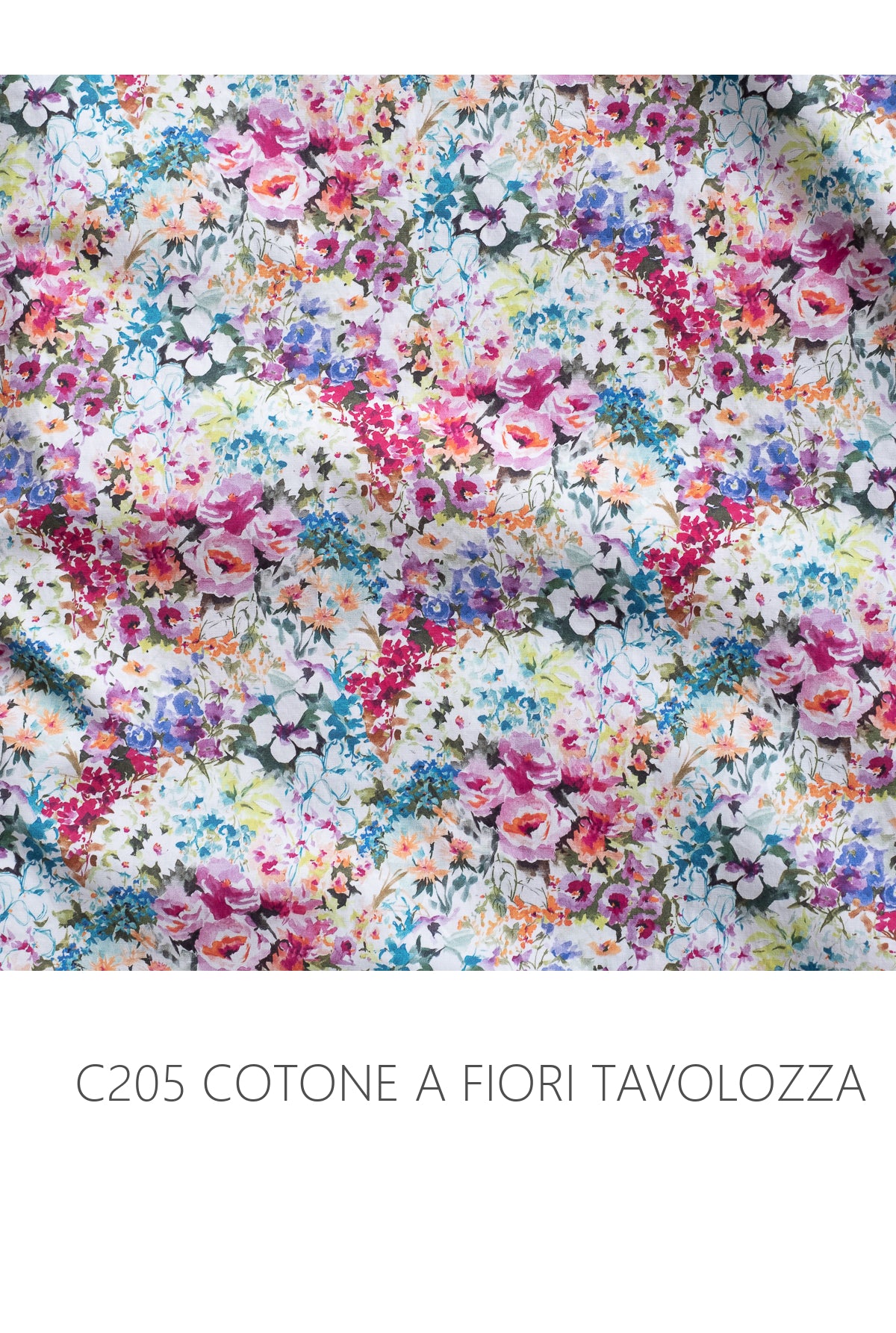 Canotta CHIA * cotone a fiori tavolozza * taglia S
