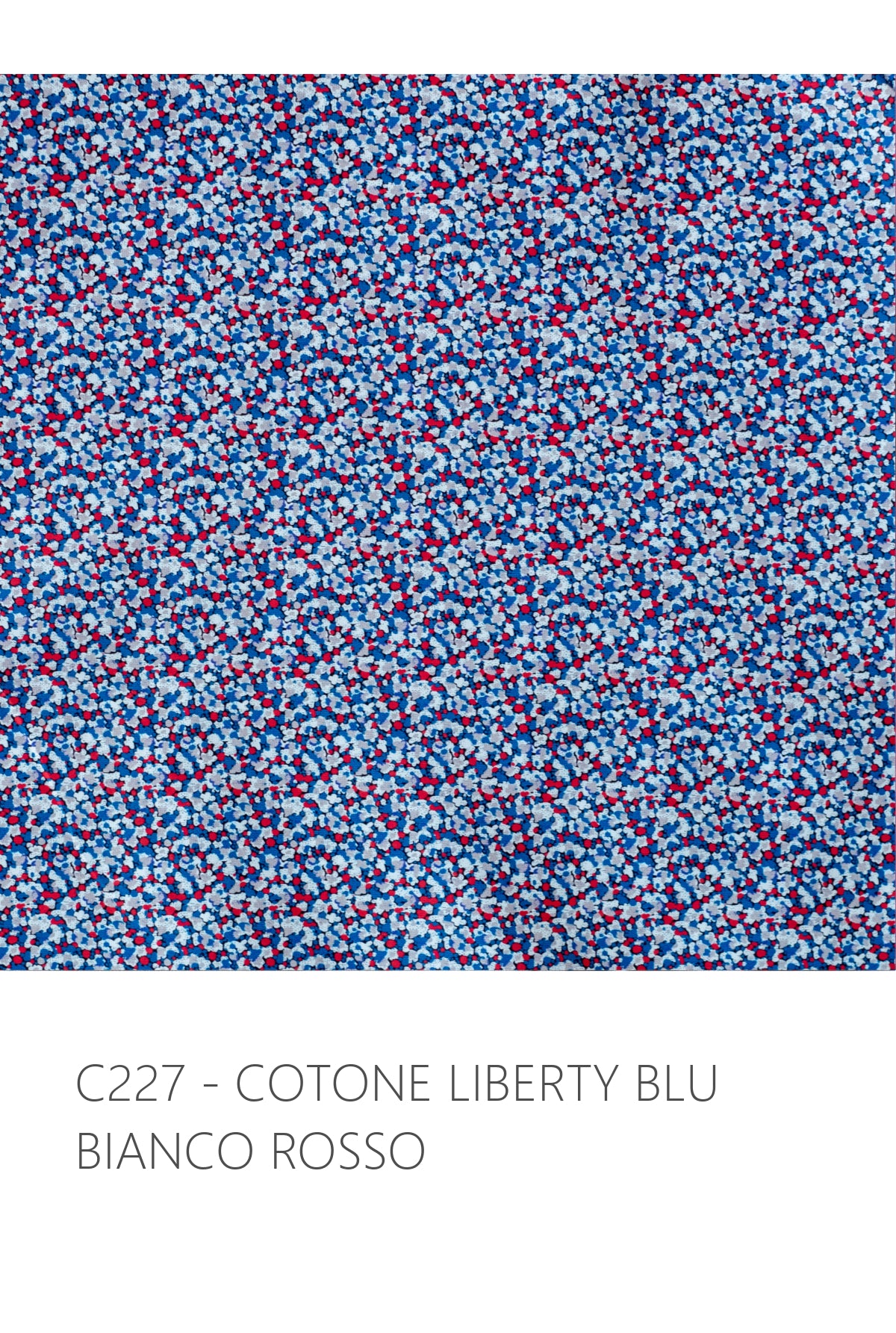 camicia CICLAMINO * cotone liberty blu/bianco/rosso * taglia S