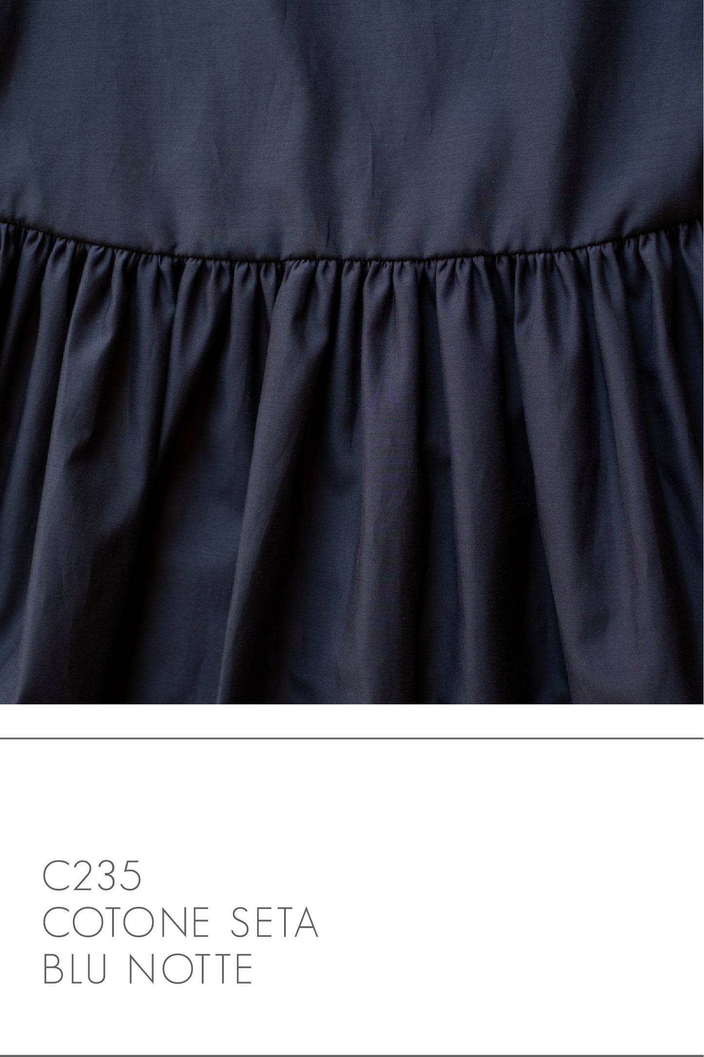 Abito INSIEME * cotone/seta blu notte * taglia XS/S