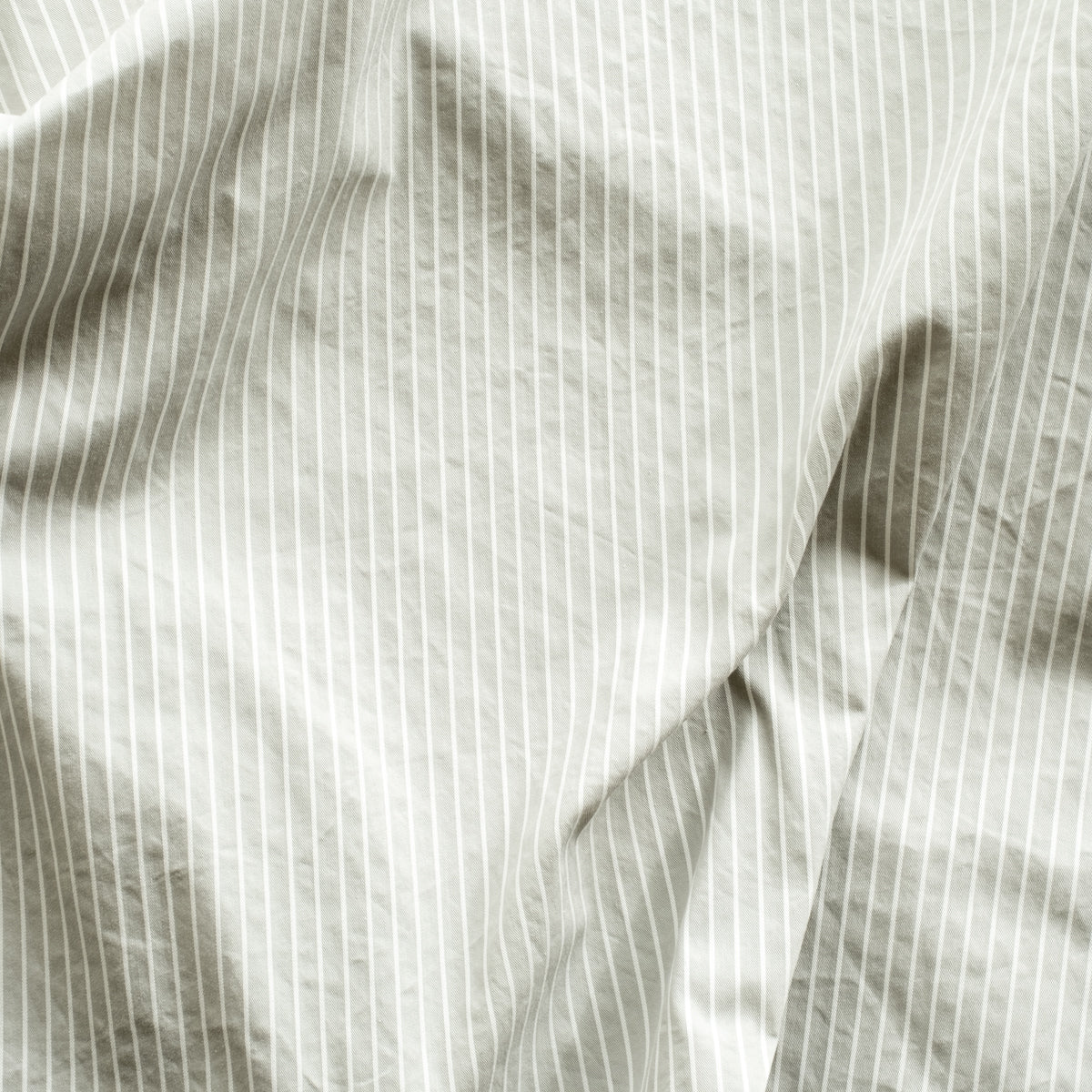 camicia QUADRA ** cotone elasticizzato grigio perla a righe bianche * taglia M