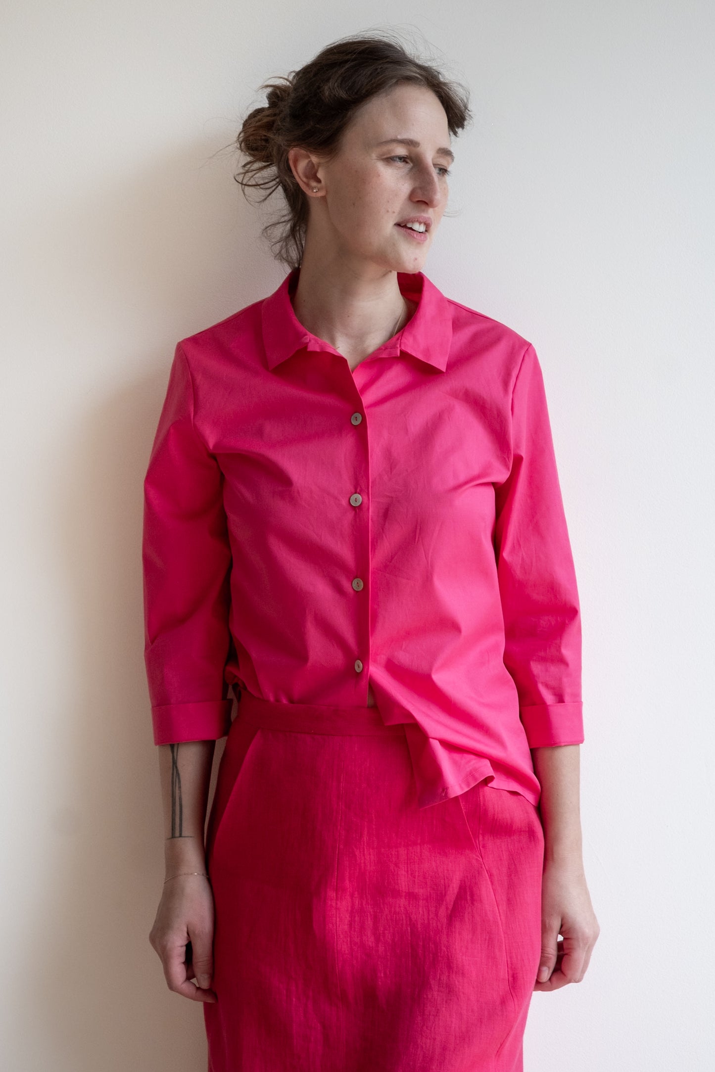 Camicia CHICCO * cotone fucsia * taglia S