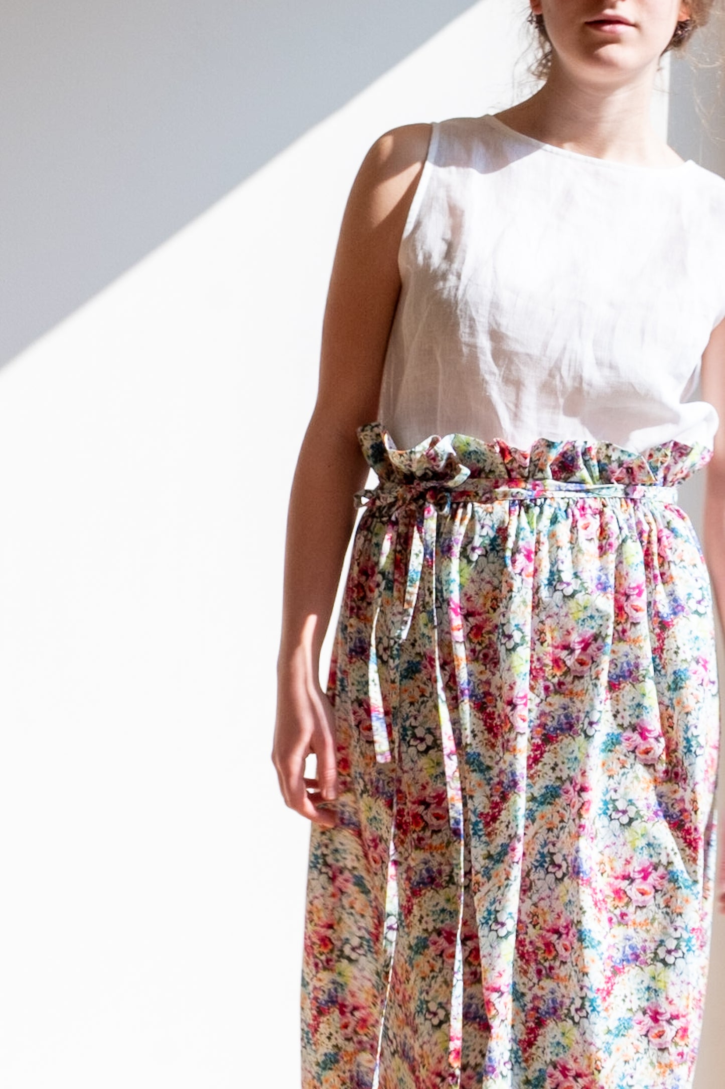 Skirt SACCHETTO * flower palette cotton * size S