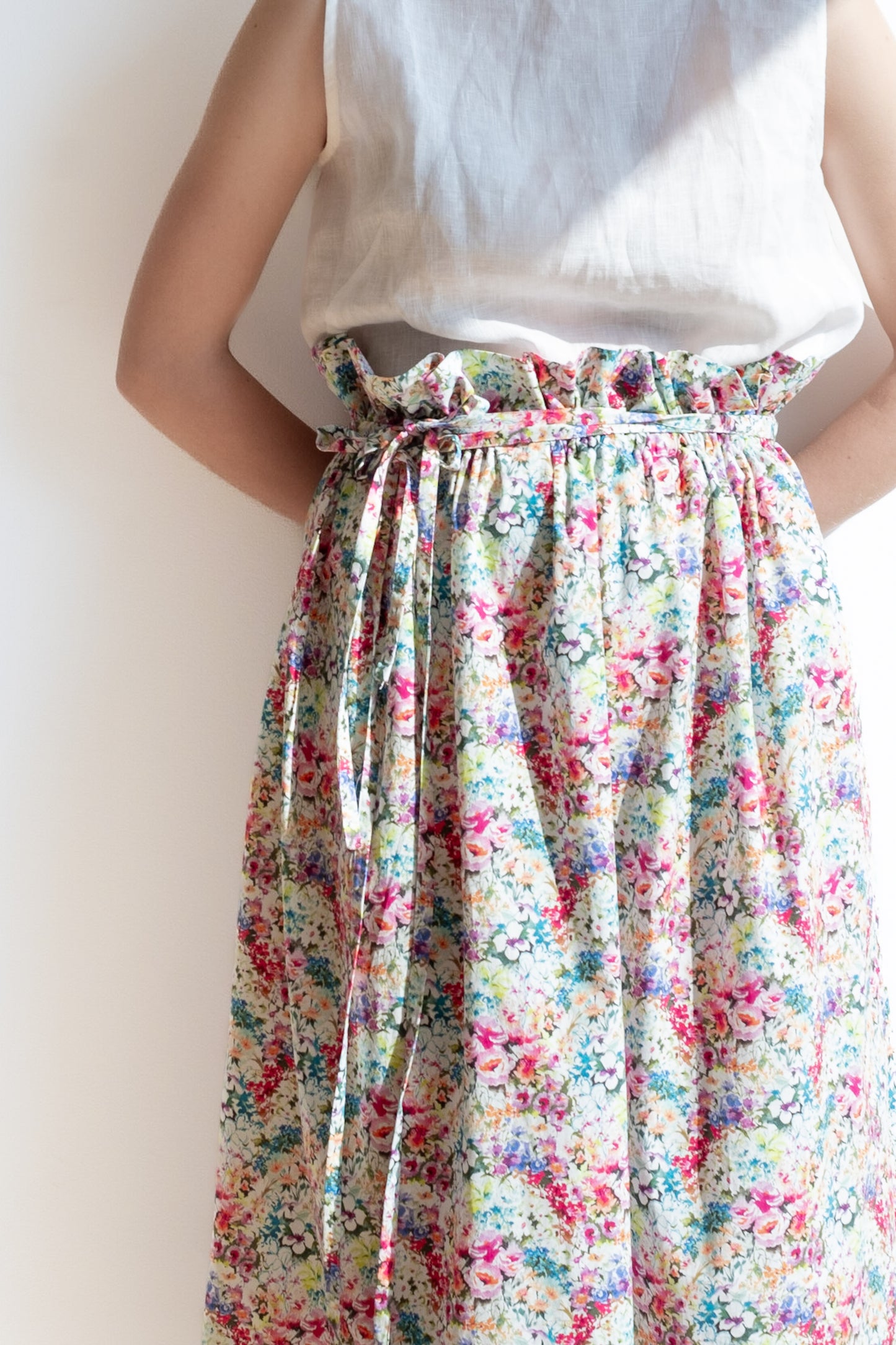 Skirt SACCHETTO * flower palette cotton * size S