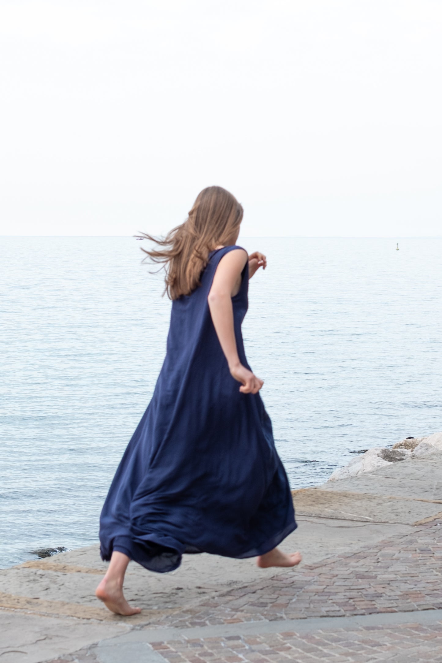 Abito INSIEME * cotone/seta blu notte * taglia XS/S