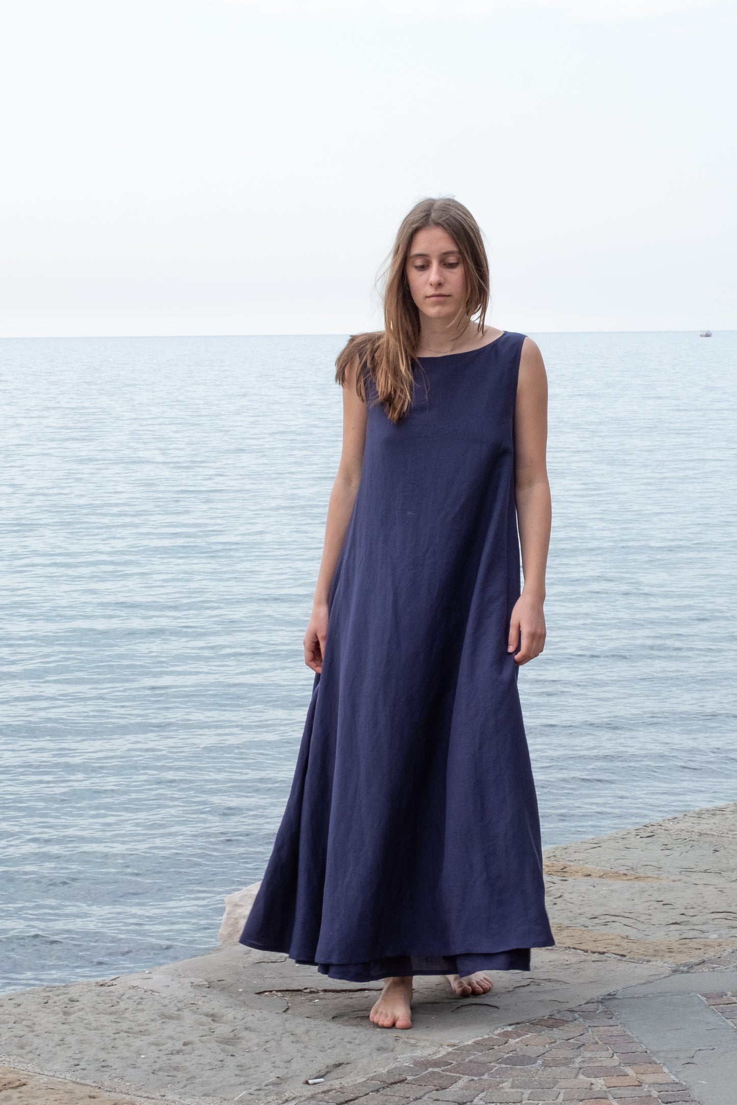 Abito INSIEME * cotone/seta blu notte * taglia XS/S