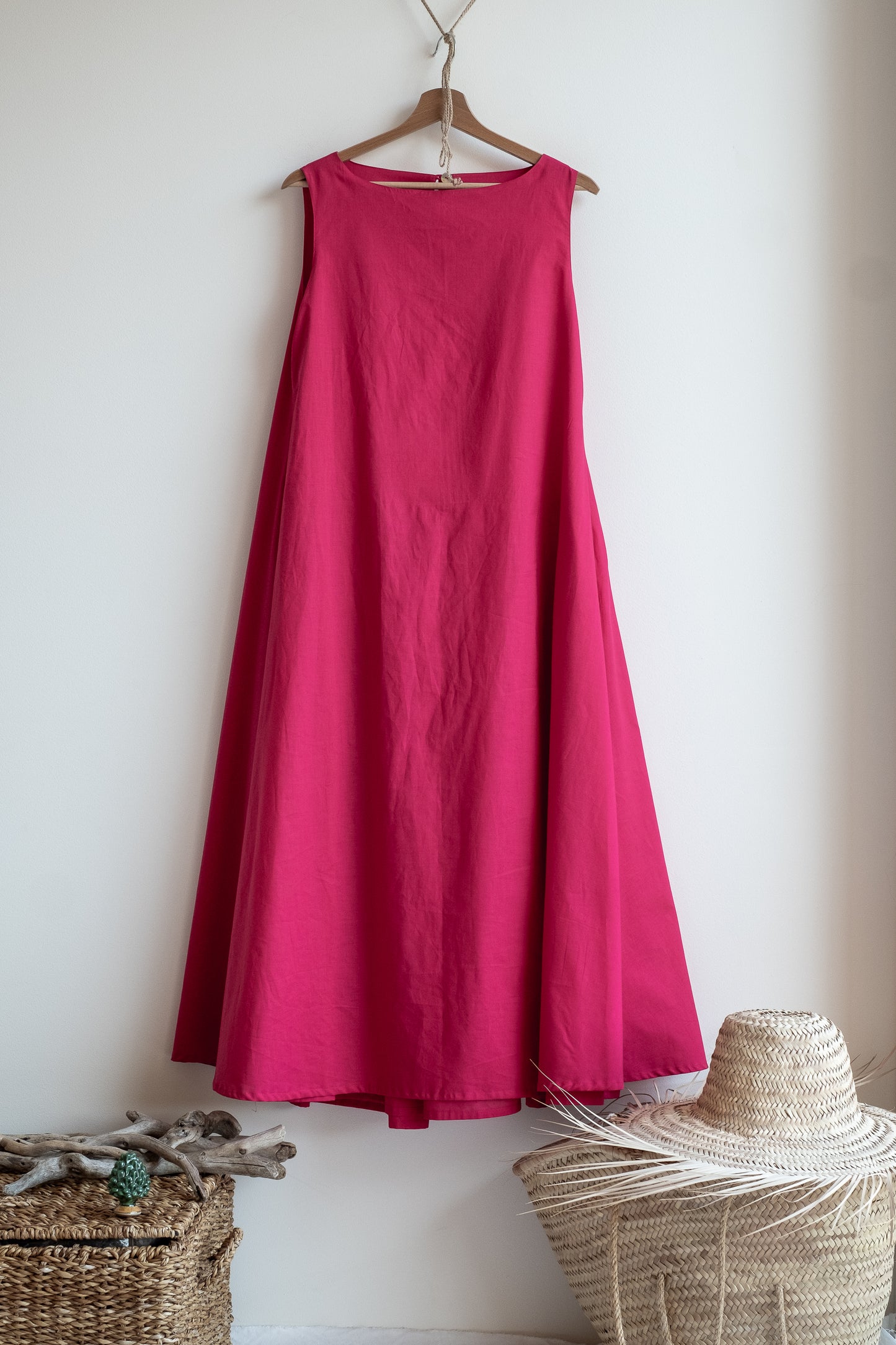 Abito INSIEME * cotone fucsia sottile * taglia XS/S