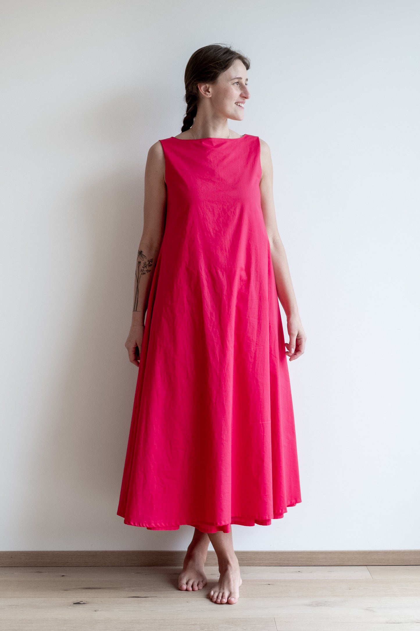 Abito INSIEME * cotone fucsia sottile * taglia XS/S