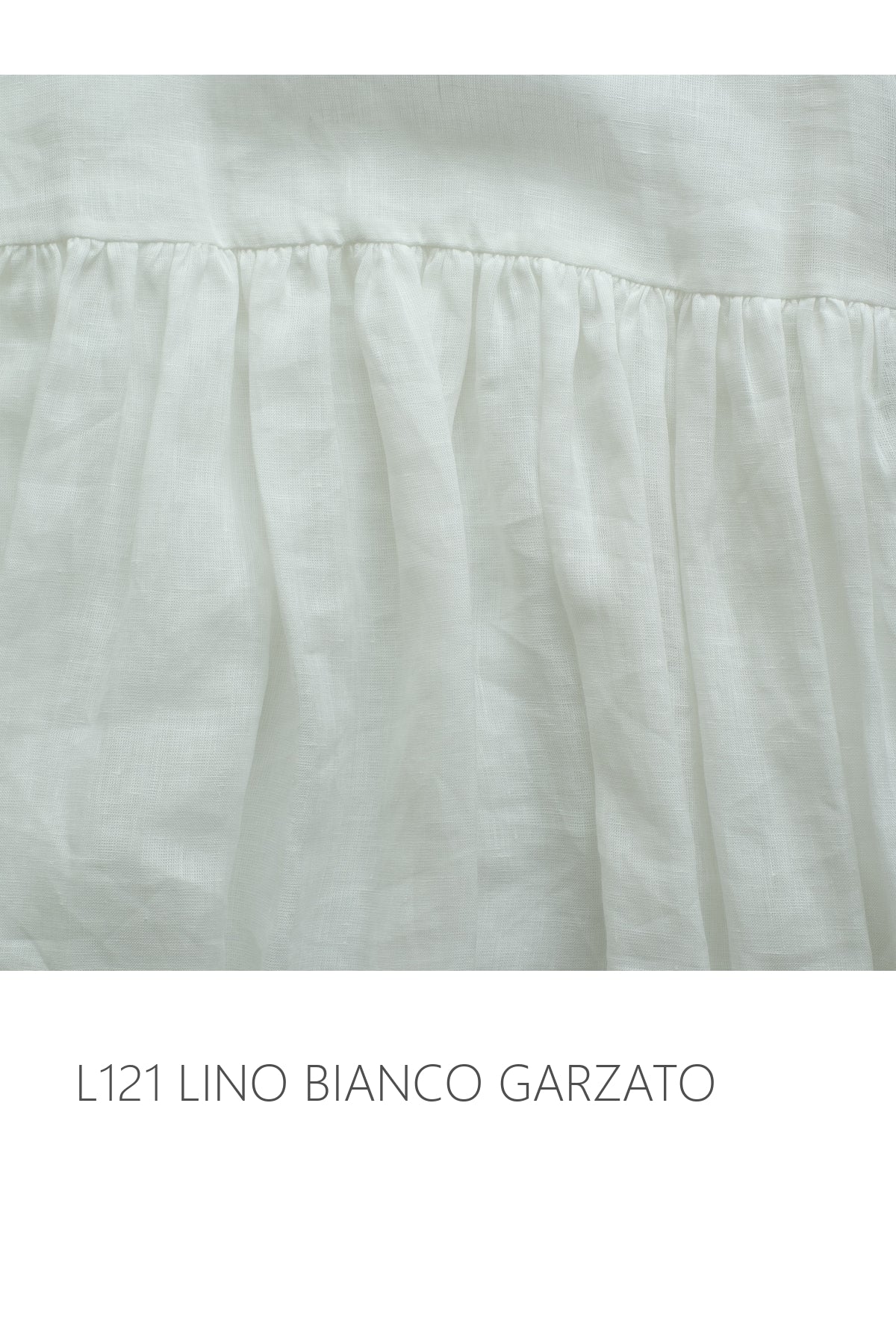 canotta PACE * lino bianco garzato * taglia S