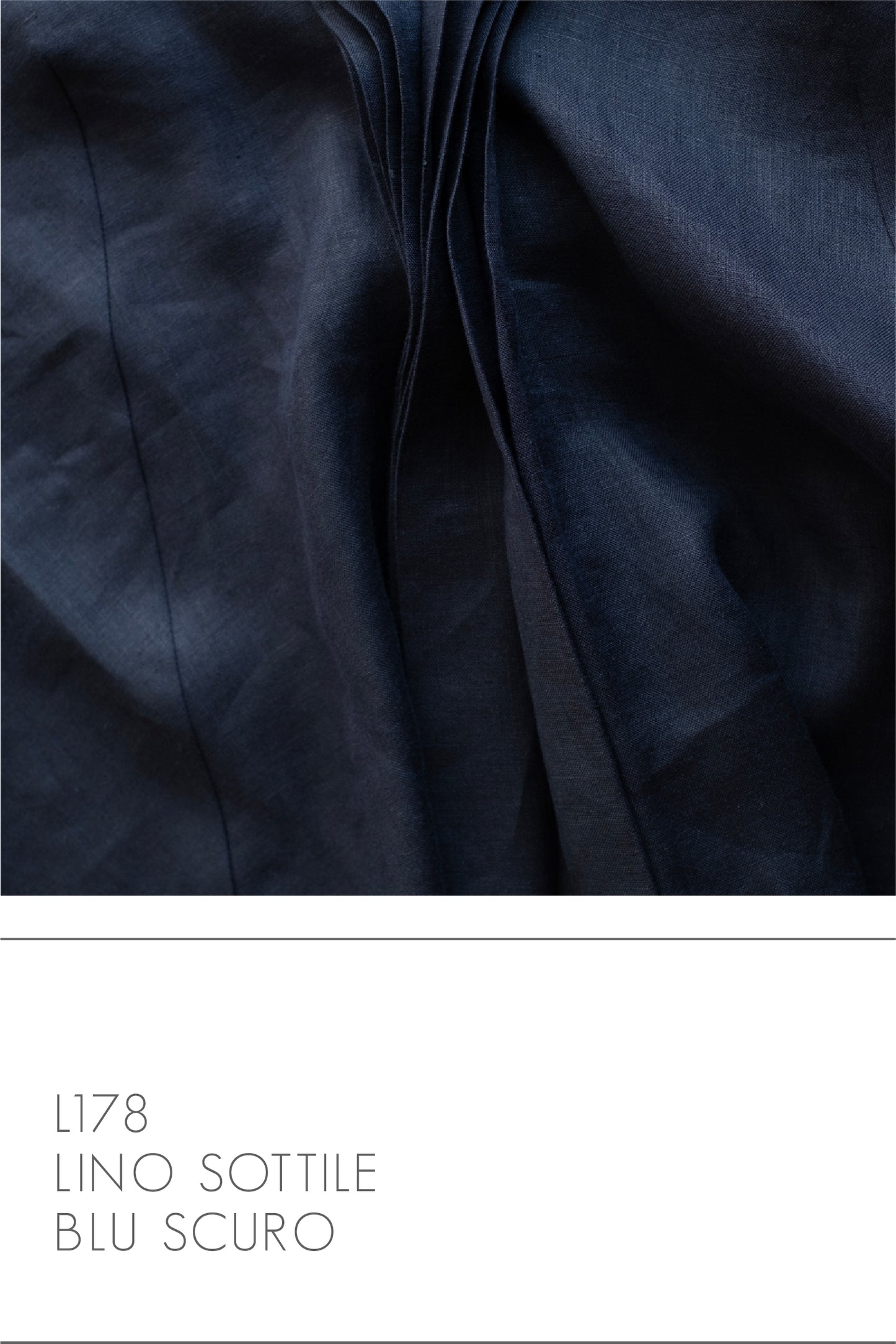Camicia CICLAMINO * lino blu scuro * taglia L
