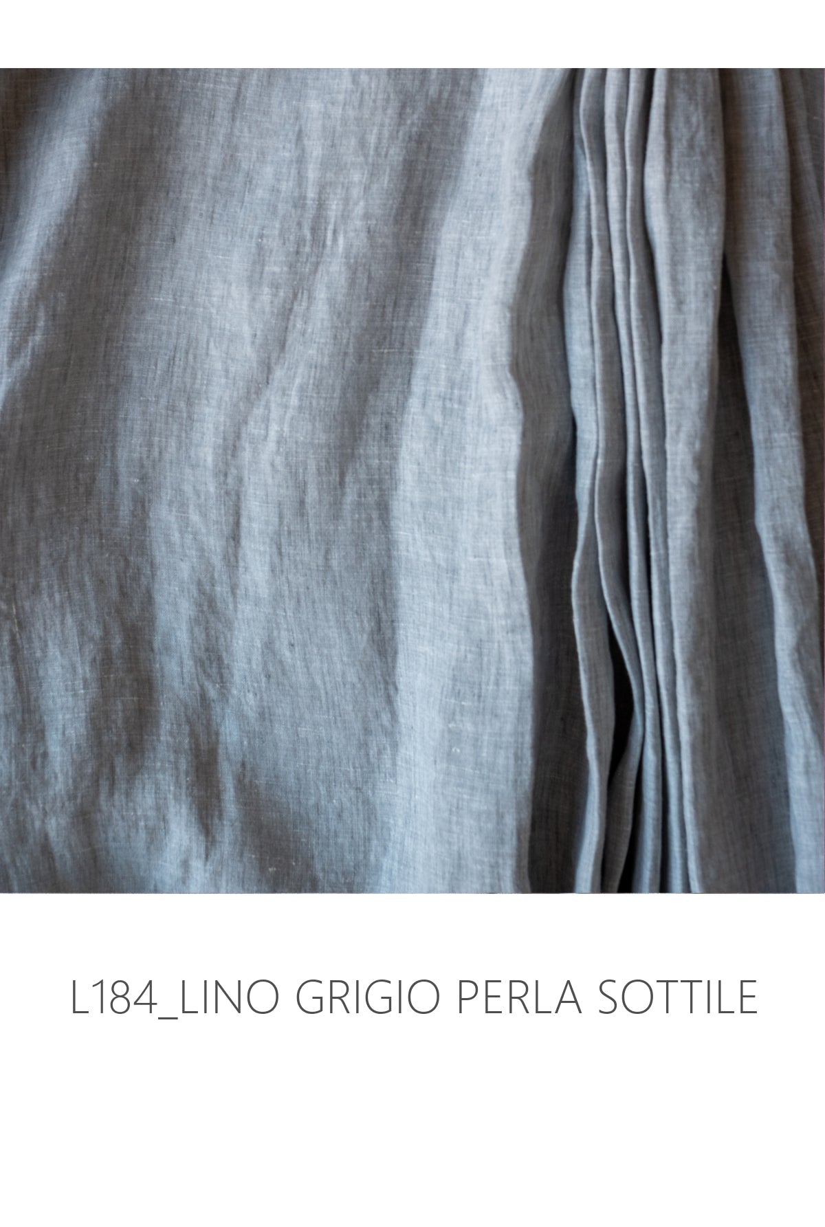 Canotta PACE * lino grigio perla sottile * taglia M