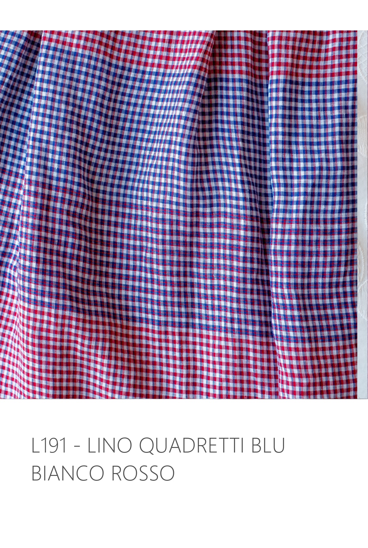 Shirt DONDOLA * blue-white-red small squared linen * size S