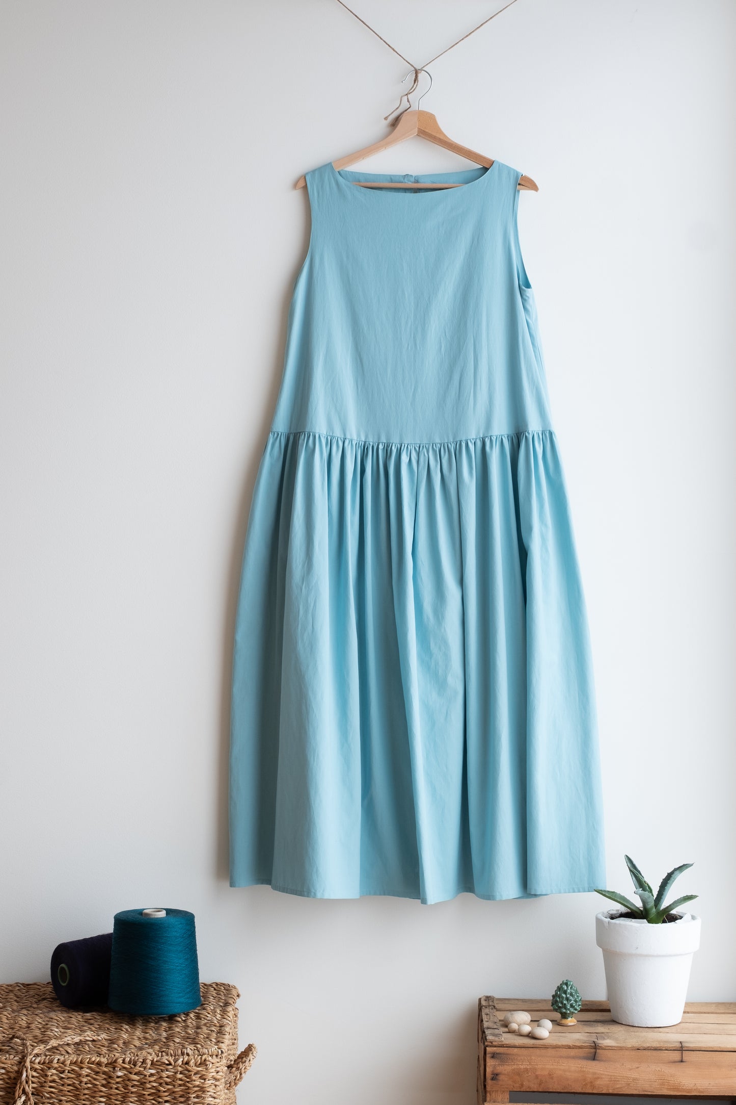 Dress INSIEME * light blue cotton * size S/M