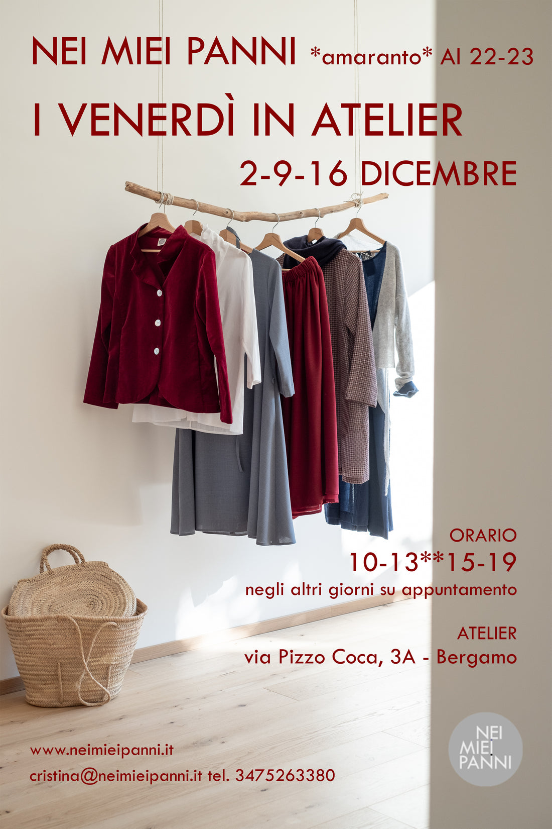 I venerdì in atelier di Nei Miei Panni