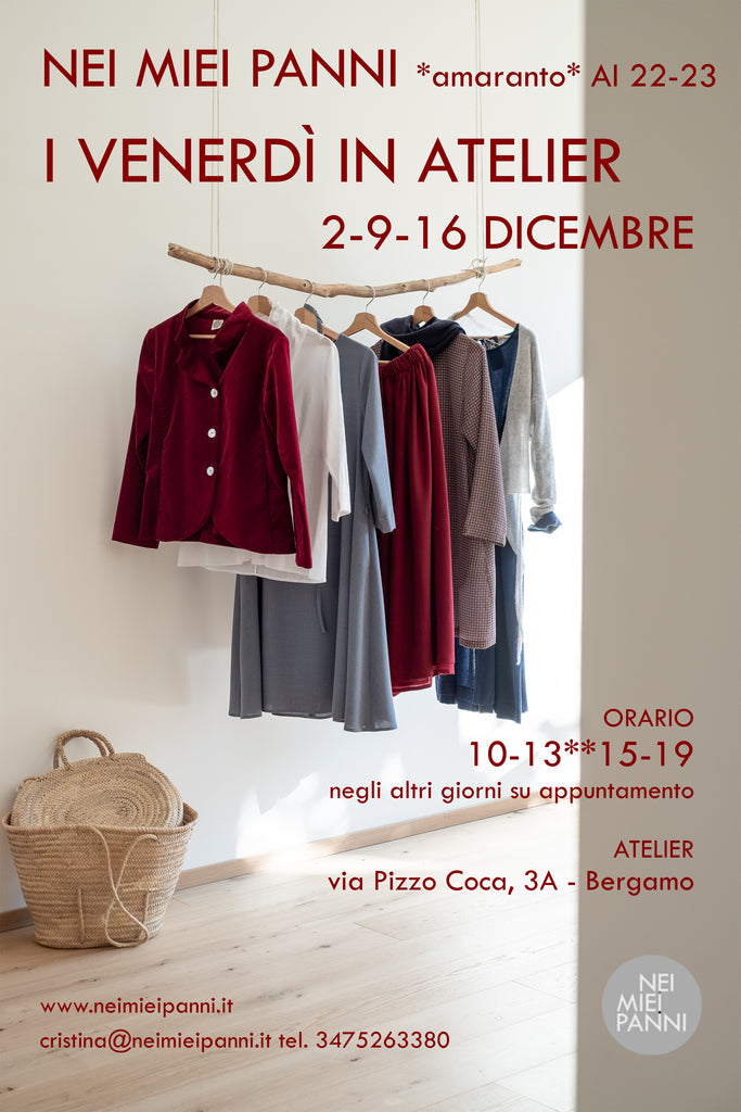 I venerdì in atelier di Nei Miei Panni