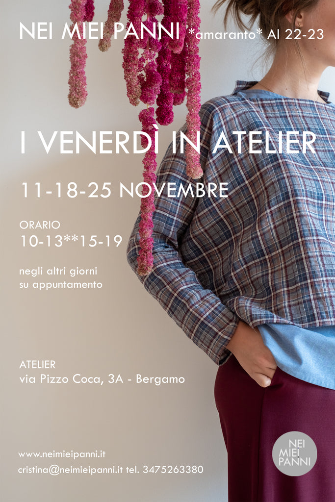 Tornano i venerdì in atelier di Nei Miei Panni
