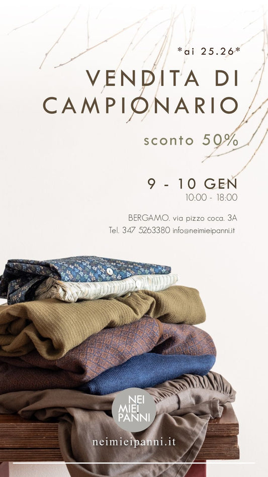 Vendita di campionario autunno inverno -50%