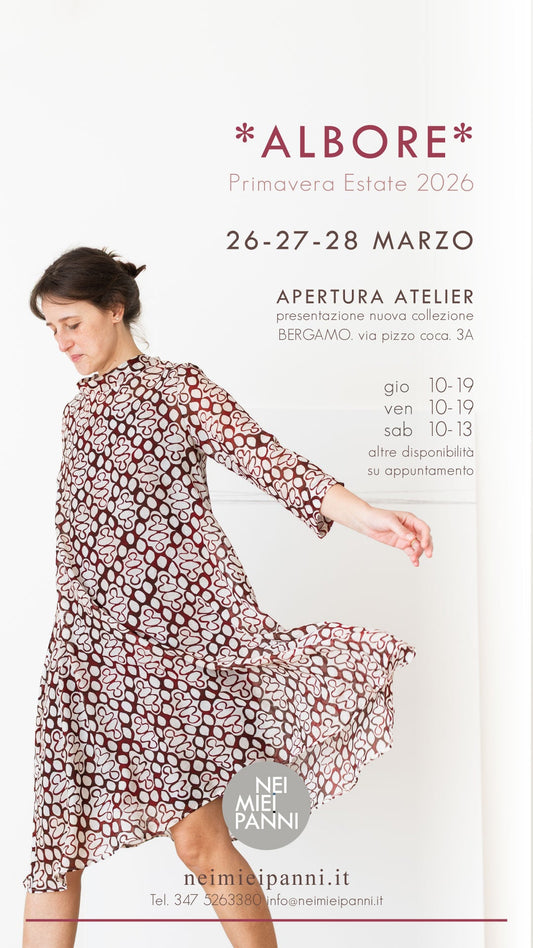 Presentazione in atelier della collezione ALBORE pe.26