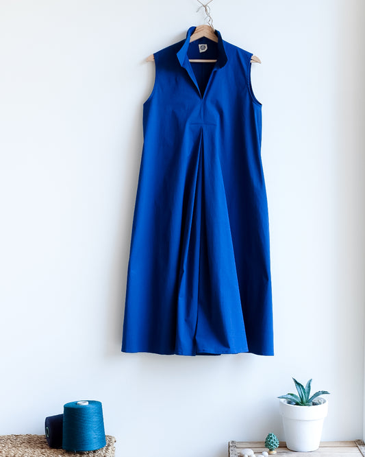 dress ELICRISO ** stretch navy cotton * S