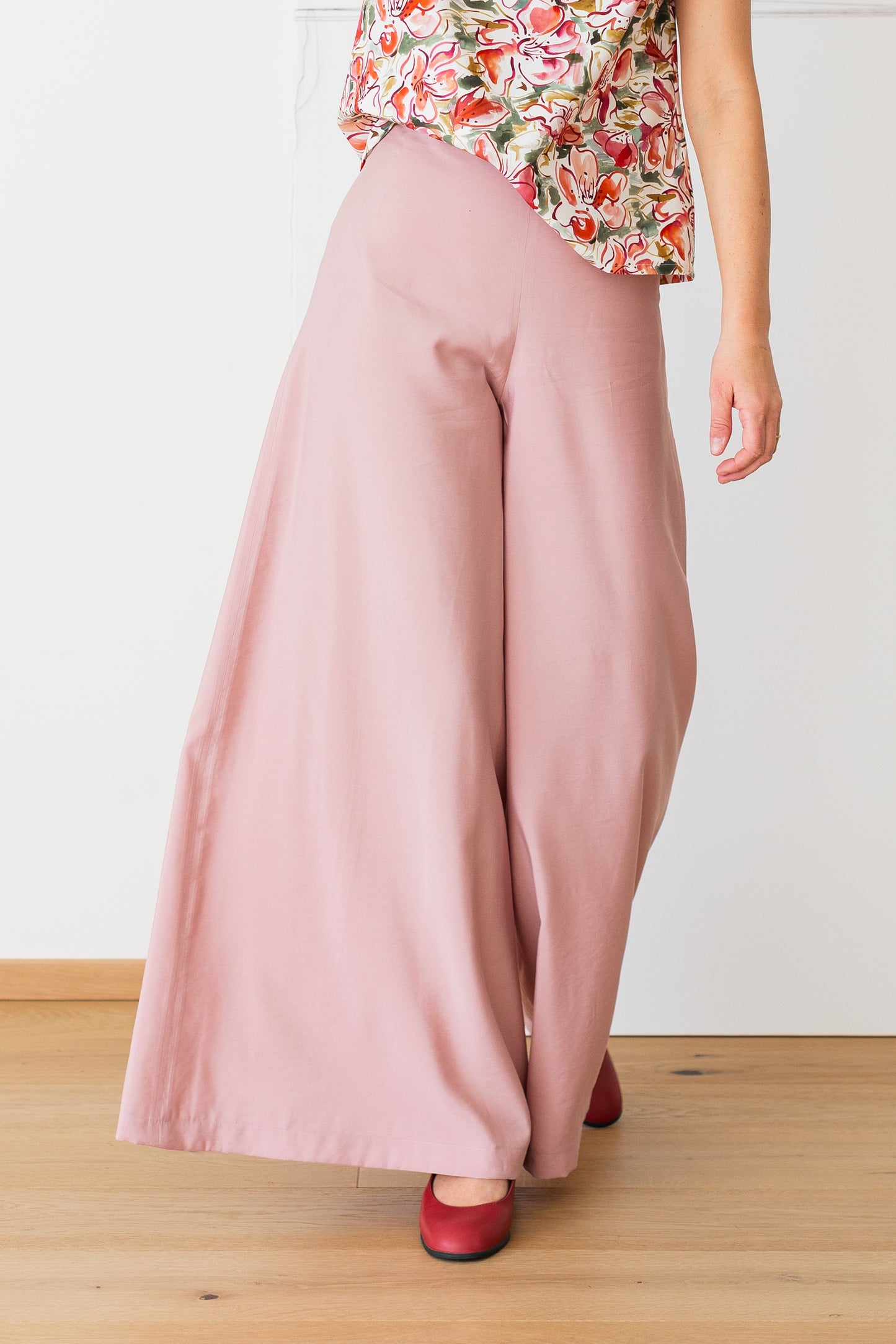 gonnapantalone TROTTOLA** cupro rosa antico chiaro ** taglia S