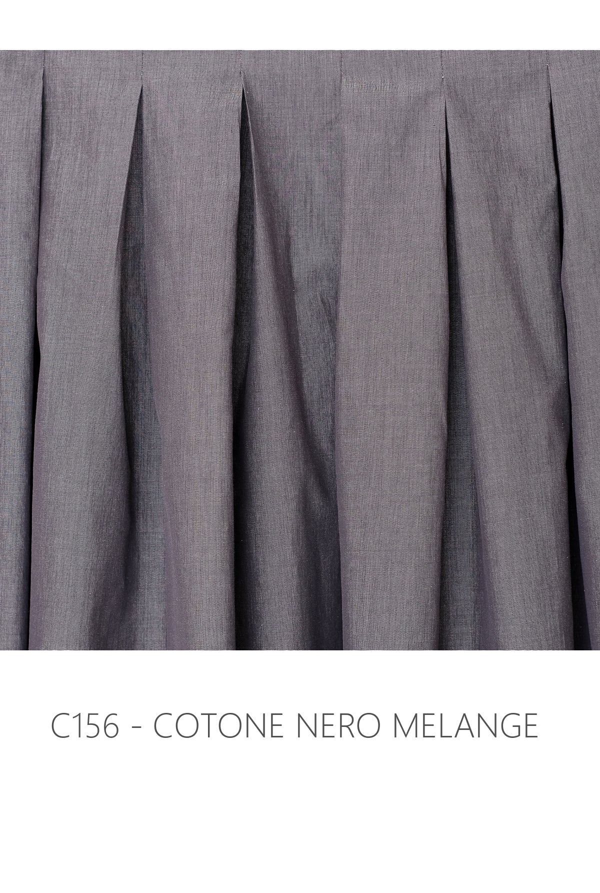 Dress FISARMONICA * mélange black cotton * size M