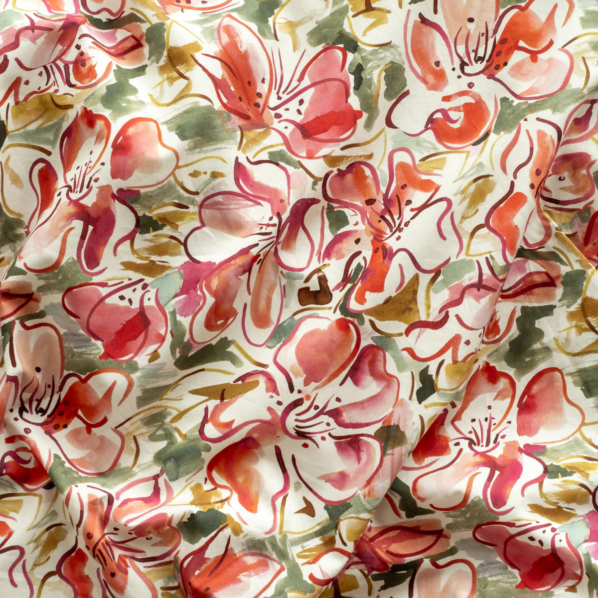 canotta CHIA * cotone Liberty fiori pittorici * taglia S