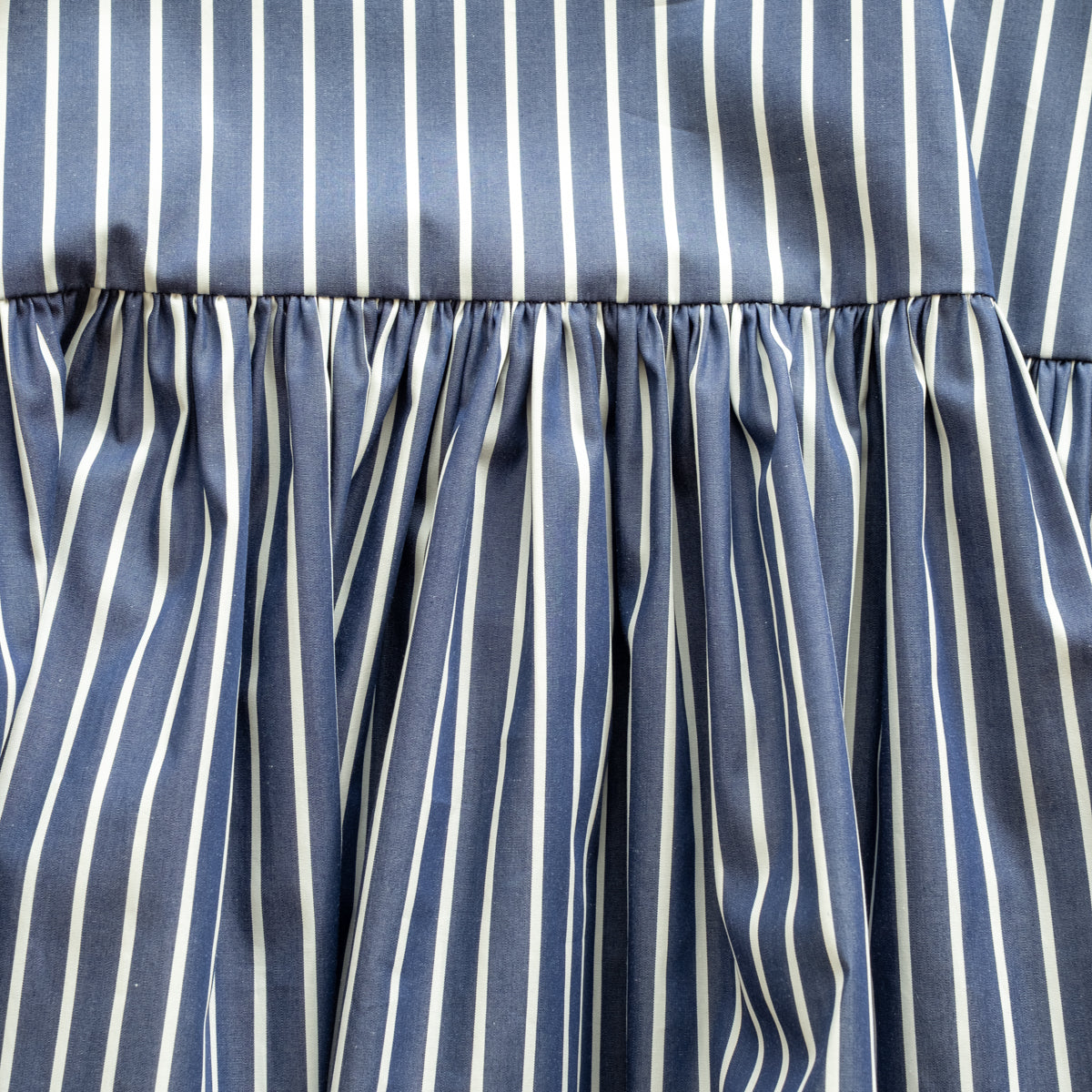 camicia DONDOLA * cotone sottile blu denim a righe bianche * taglia M