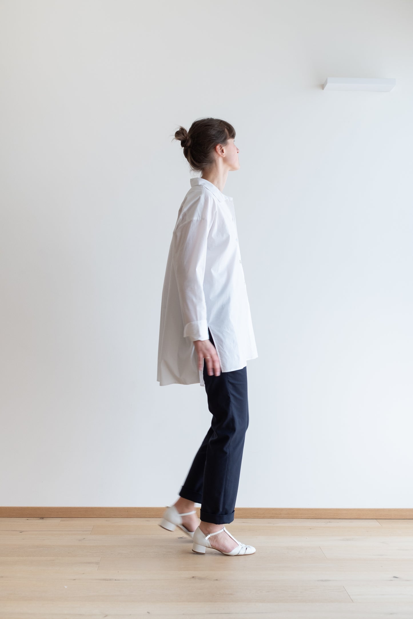 camicia SALVIA * cotone bianco * taglia S