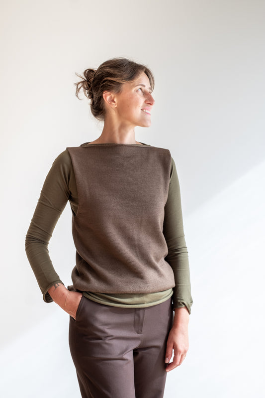 CORBEZZOLO ** gilet in maglia