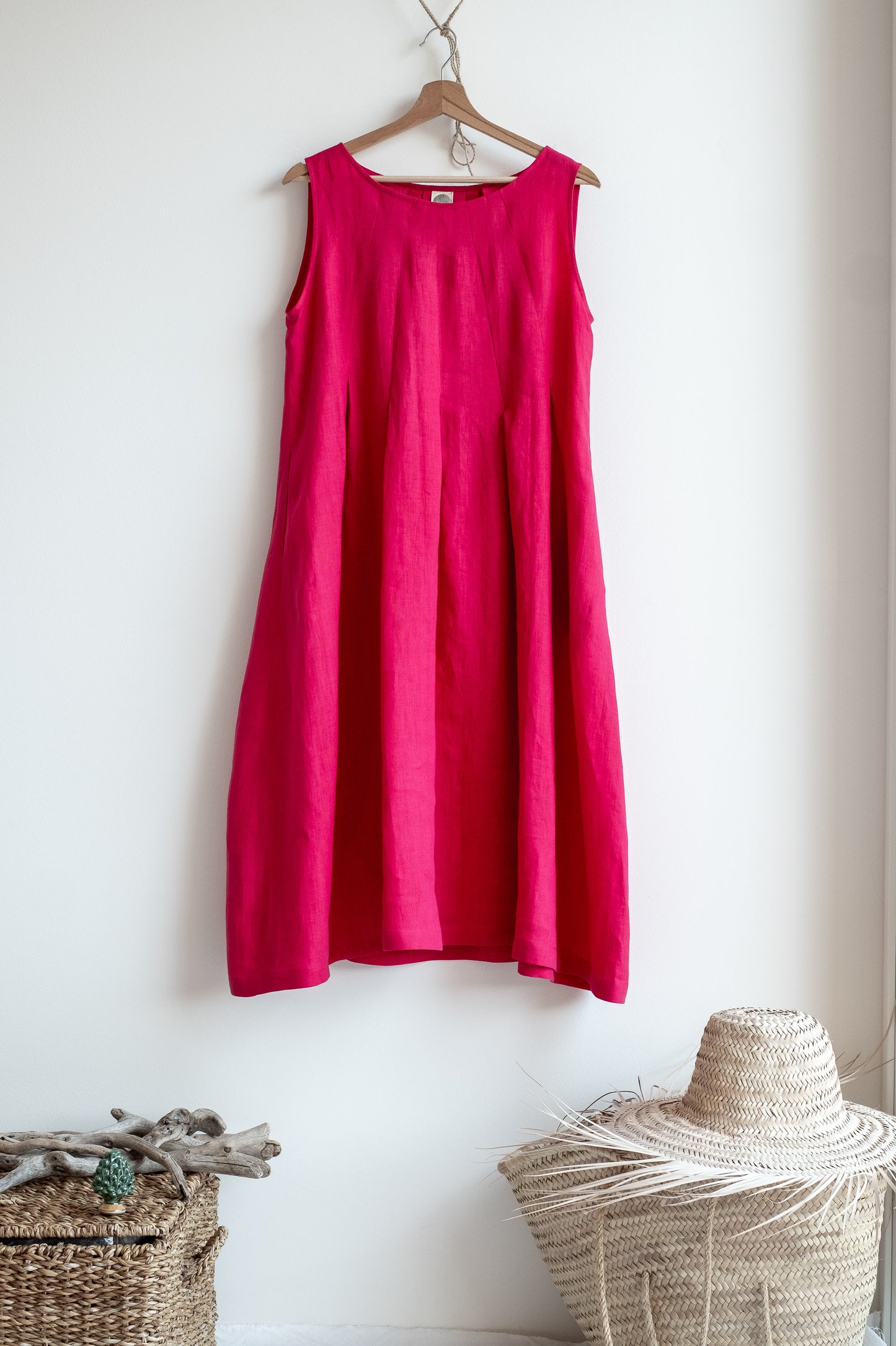 Dress SORBETTO * cyclamen linen * size S