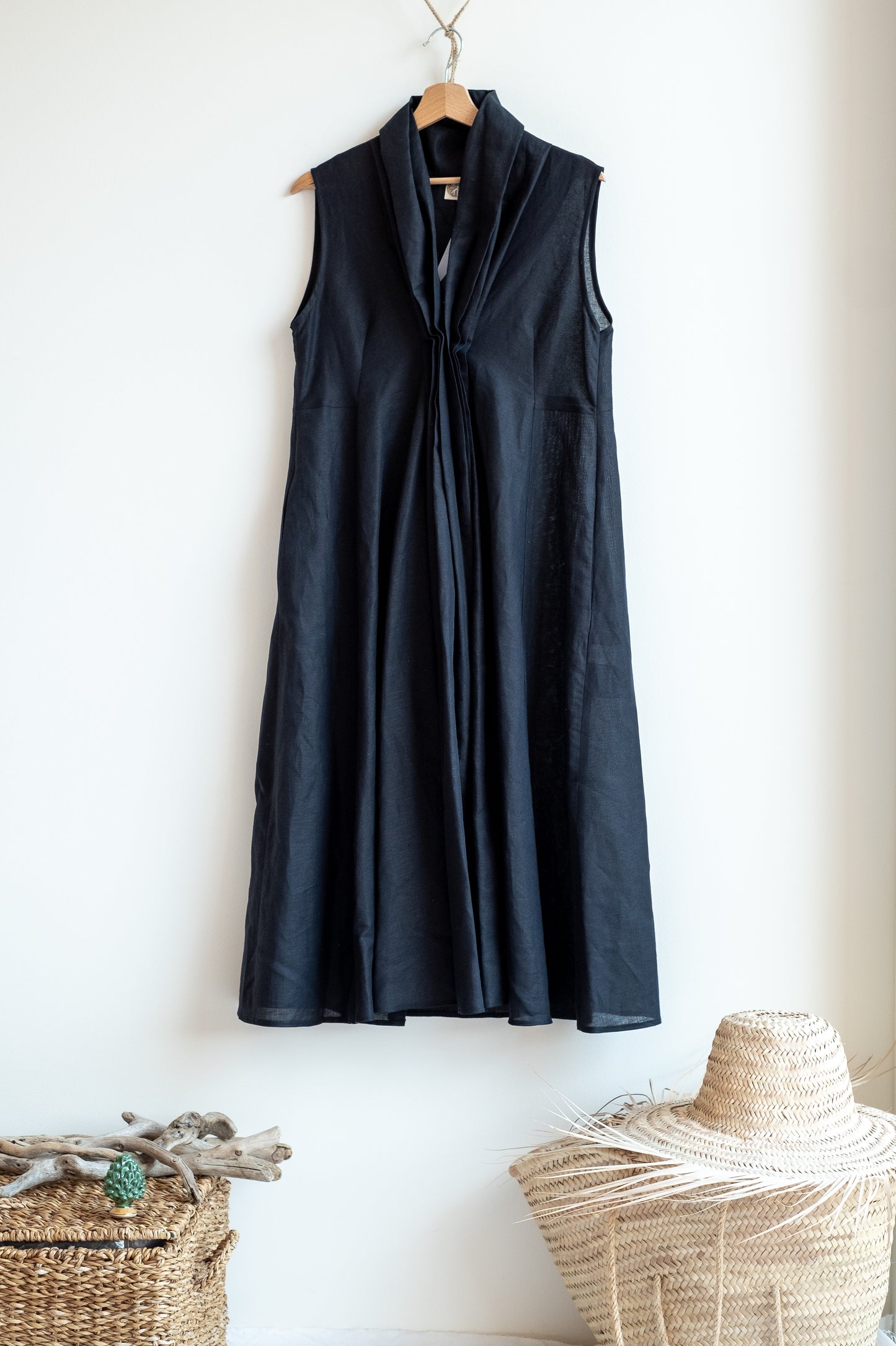 Dress VIAVAI * dark blue linen * size M