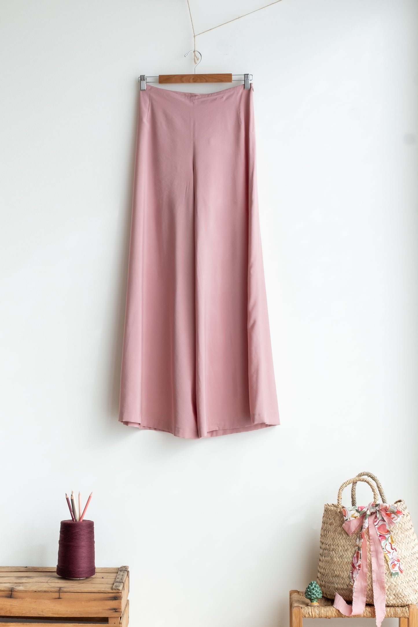 gonnapantalone TROTTOLA** cupro rosa antico chiaro ** taglia S